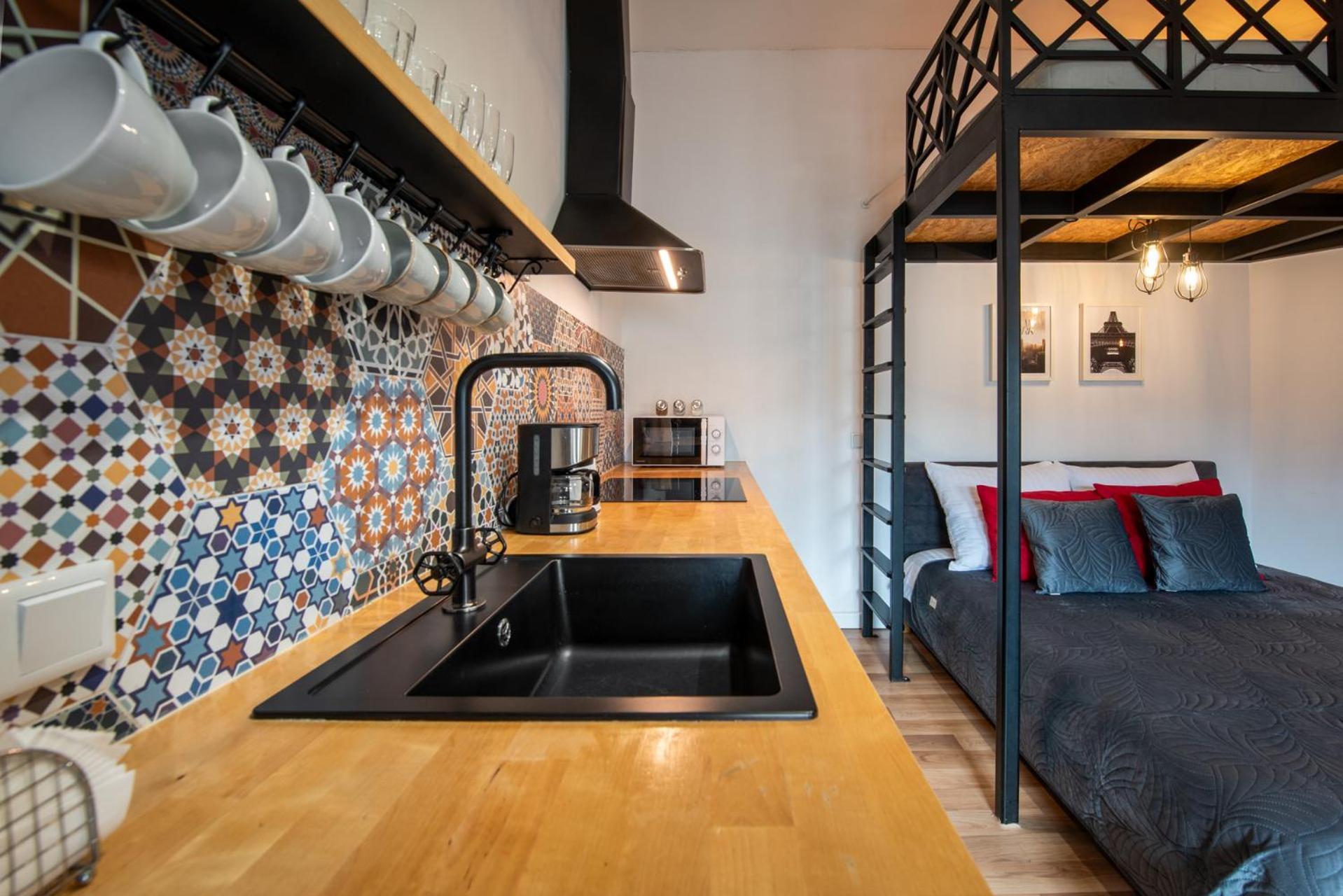 Modern Apartment Arizona Studio Old Town Dietla Balcony Краков Экстерьер фото